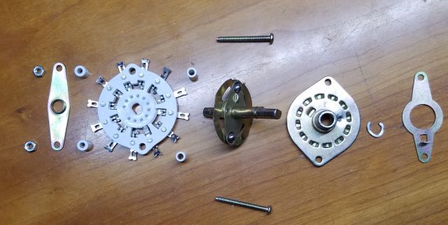 Disassembled rotary switch